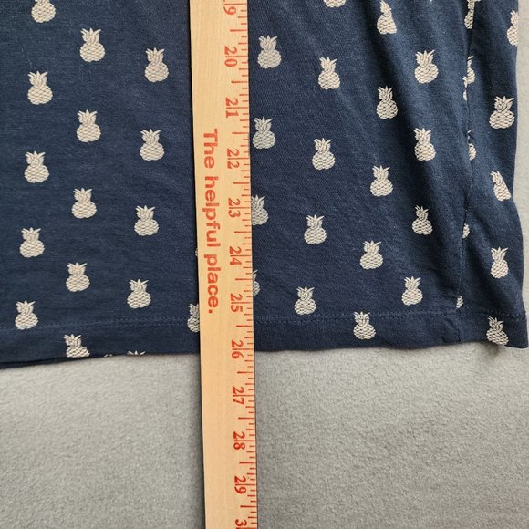 Denim & Flower Ricky Singh Men’s Pineapple Print Blue T-Shirt Medium - Picture 8 of 10